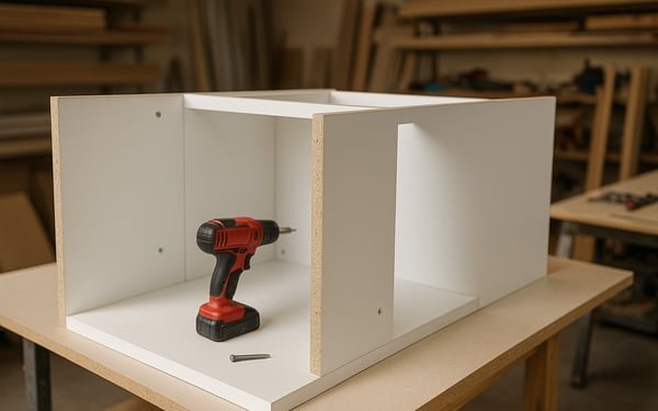 Montando mueble de melamina